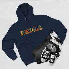 KNDLA Kente Fleece Hoodie - Cozy & Stylish Black Sweatshirt
