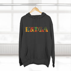 KNDLA Kente Fleece Hoodie - Cozy & Stylish Black Sweatshirt
