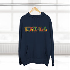 KNDLA Kente Fleece Hoodie - Cozy & Stylish Black Sweatshirt