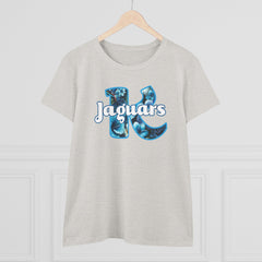 KNDLA Floral Jaguars LEI Women's Cotton Tee