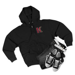 KNDLA Zip Hoodie with front and back graphics