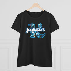 KNDLA Floral Jaguars LEI Women's Cotton Tee