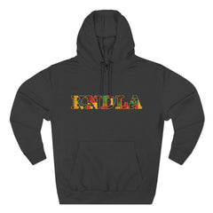 KNDLA Kente Fleece Hoodie - Cozy & Stylish Black Sweatshirt