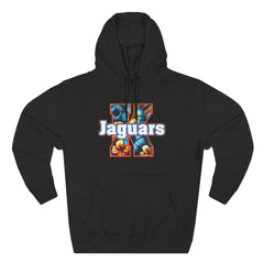 Floral Design KNDLA Fleece Hoodie - Cozy & Stylish Black Sweatshirt