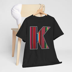 KNDLA Zarape "K" Graphic Unisex Heavy Cotton Tee