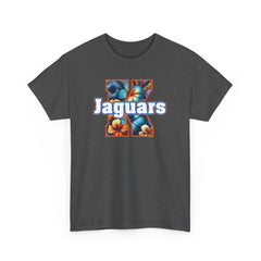 KNDLA Floral Jaguars Unisex Heavy Cotton Tee