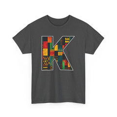 KNDLA Kente "K" Graphic Unisex Heavy Cotton Tee