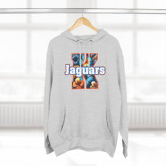 Floral Design KNDLA Fleece Hoodie - Cozy & Stylish Black Sweatshirt