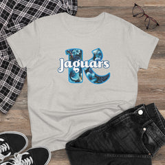 KNDLA Floral Jaguars LEI Women's Cotton Tee