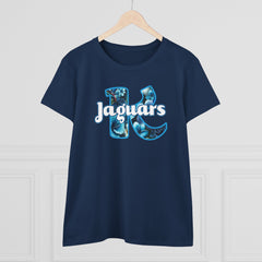 KNDLA Floral Jaguars LEI Women's Cotton Tee