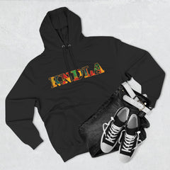 KNDLA Kente Fleece Hoodie - Cozy & Stylish Black Sweatshirt