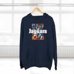 Floral Design KNDLA Fleece Hoodie - Cozy & Stylish Black Sweatshirt