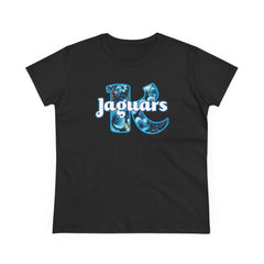 KNDLA Floral Jaguars LEI Women's Cotton Tee
