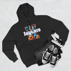 Floral Design KNDLA Fleece Hoodie - Cozy & Stylish Black Sweatshirt