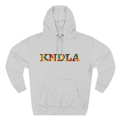KNDLA Kente Fleece Hoodie - Cozy & Stylish Black Sweatshirt