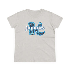 KNDLA Floral Jaguars LEI Women's Cotton Tee