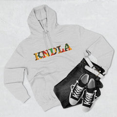 KNDLA Kente Fleece Hoodie - Cozy & Stylish Black Sweatshirt