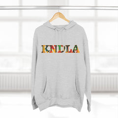 KNDLA Kente Fleece Hoodie - Cozy & Stylish Black Sweatshirt