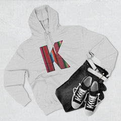 KNDLA "K" Zarape Fleece Hoodie - Cozy & Stylish Black Sweatshirt