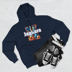 Floral Design KNDLA Fleece Hoodie - Cozy & Stylish Black Sweatshirt