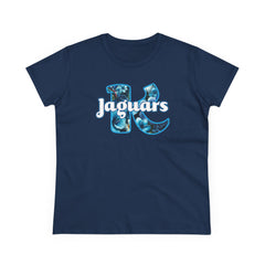 KNDLA Floral Jaguars LEI Women's Cotton Tee
