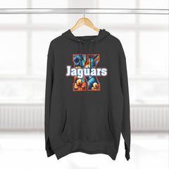 Floral Design KNDLA Fleece Hoodie - Cozy & Stylish Black Sweatshirt