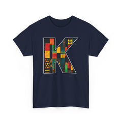 KNDLA Kente "K" Graphic Unisex Heavy Cotton Tee