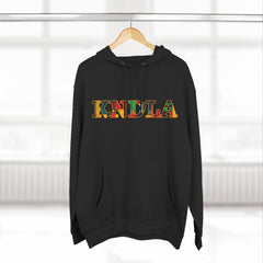 KNDLA Kente Fleece Hoodie - Cozy & Stylish Black Sweatshirt