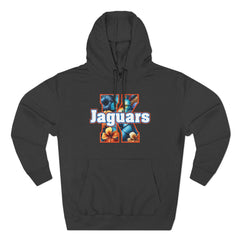 Floral Design KNDLA Fleece Hoodie - Cozy & Stylish Black Sweatshirt