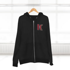 KNDLA Zip Hoodie with front and back graphics