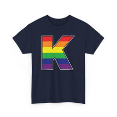 KNDLA "K" Pride Colors Graphic Unisex Heavy Cotton Tee