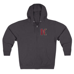 KNDLA Zip Hoodie with front and back graphics