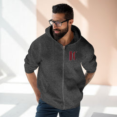 KNDLA Zip Hoodie with front and back graphics