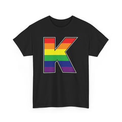 KNDLA "K" Pride Colors Graphic Unisex Heavy Cotton Tee