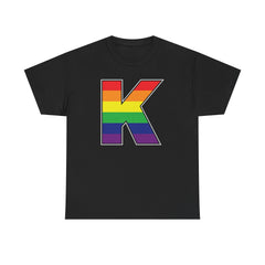 KNDLA "K" Pride Colors Graphic Unisex Heavy Cotton Tee