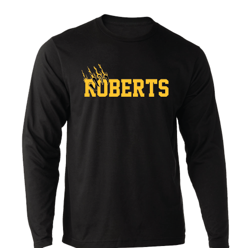 Roberts Black Long Sleeve Middle School Tees