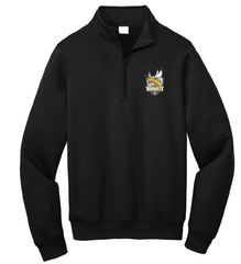 Conservatory Green  Black 1/4 Zip Sweatshirt