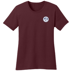 Ladies Basic Maroon Tee