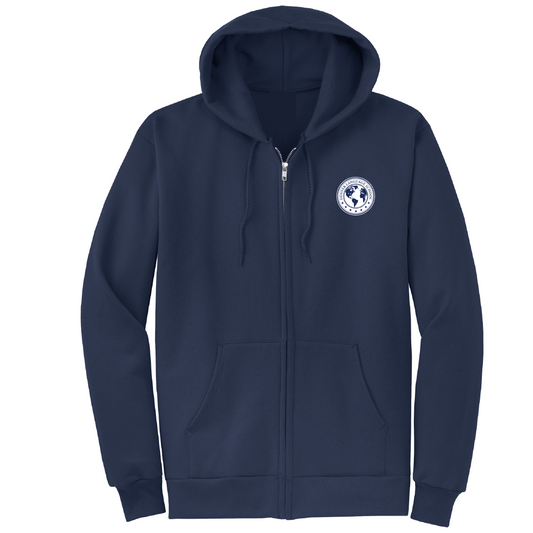 DLS Navy Zip Up Hoodie