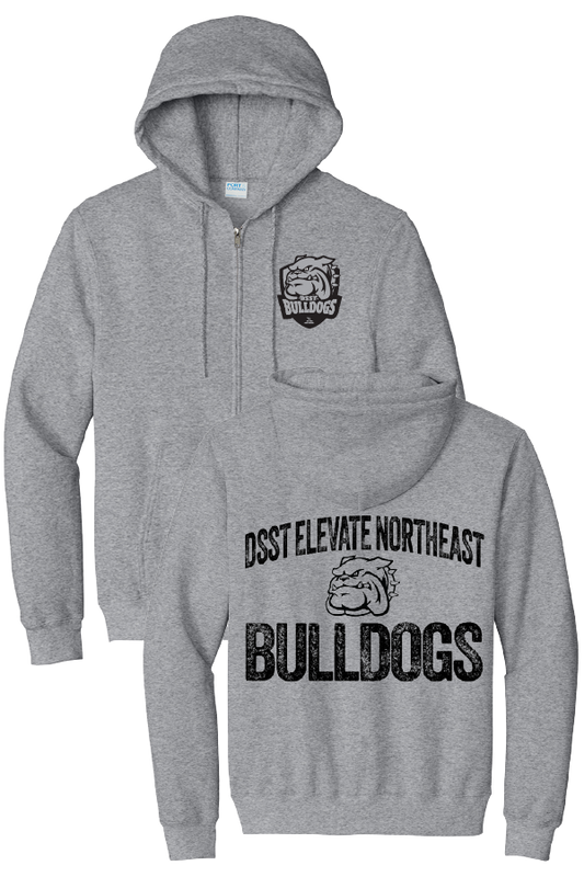 ELEVATE Black and Grey Full Zip Hoodies